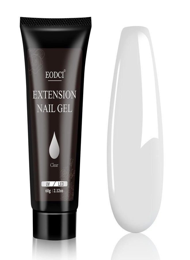 eodci Clear Poly Gel, 60g Nail Extension Gel, Clear Builder Enhancement for Beginner & Professional Nail Art Salon DIY at Home - Image 1